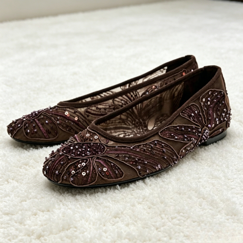 Women Shoes Heels - Luxury Designer Ballet Flats for Women