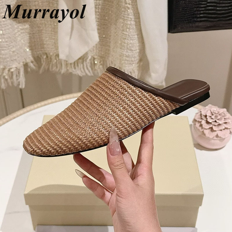 Slip On Mule Flat - Lazy Mules Closed Toe Real Leather