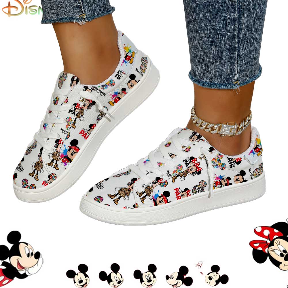 Women'S Shoes Com - Disney Mickey & Minnie Leopard Print