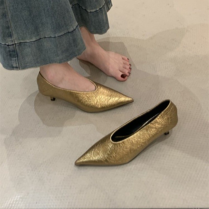 Women Shoes Heels - 2025 Autumn New Commuter Wind Flat