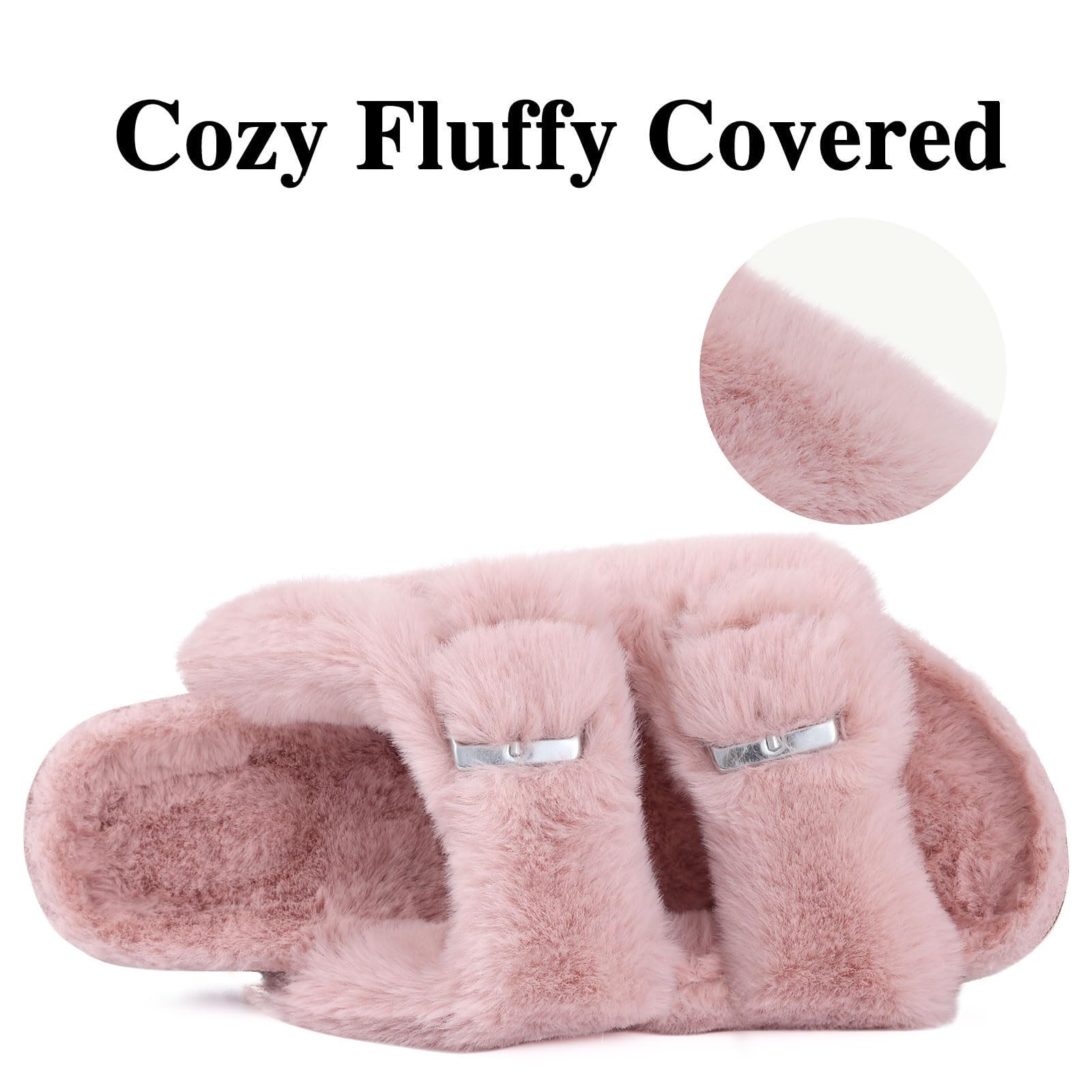 Cork Wedge Sandal - Goosecret Casual Women's Slippers Cork Insole