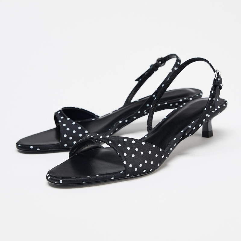Women'S Shoes Kitten Heels - Luxury Satin Kitten Heel Sandals Women