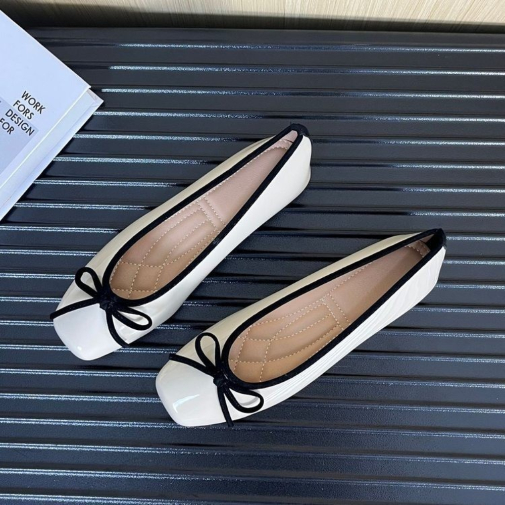 Women Shoes Formal - Women Nude Pink Patent Leather Ballet