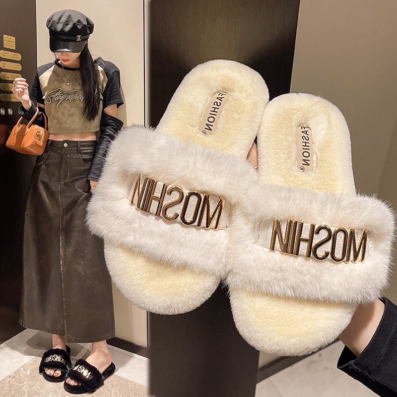 Women'S Shoes Plus Size - Plus Size 35-42 Plush Slippers Women