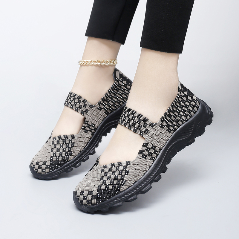 Women'S Shoes Com - Women Shoes Summer Woven Sneakers Female