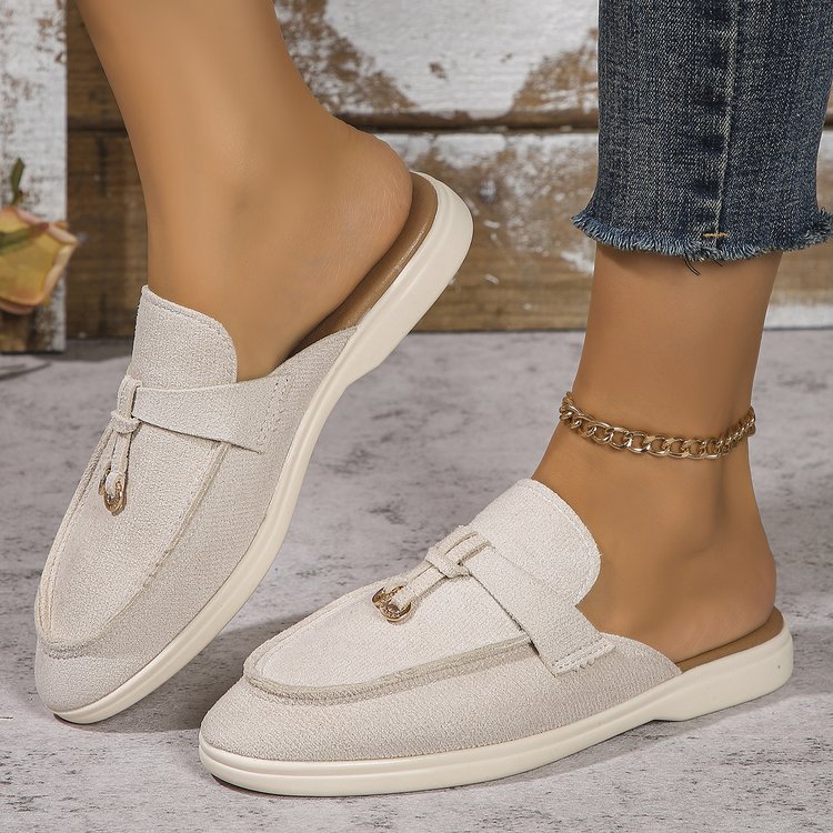Slip On Mule Flat - Women's Slip on Vintage Tassel Mule