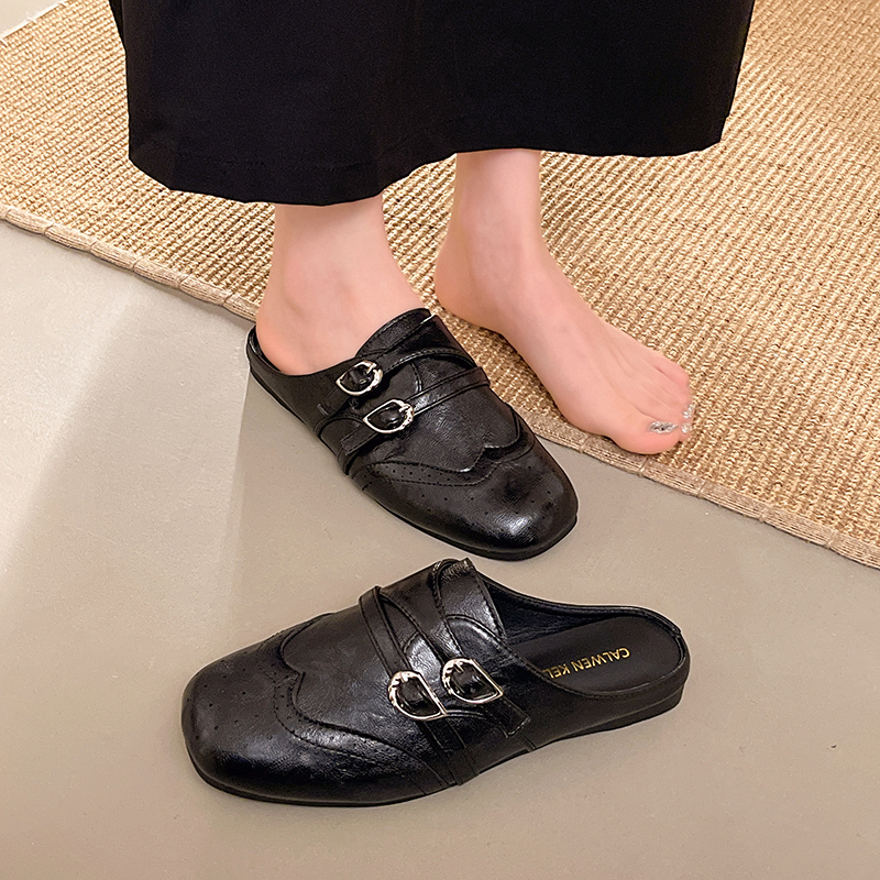 Summer Vintage Women Lady PU L - Slip On Mule Flat recensie en prijs