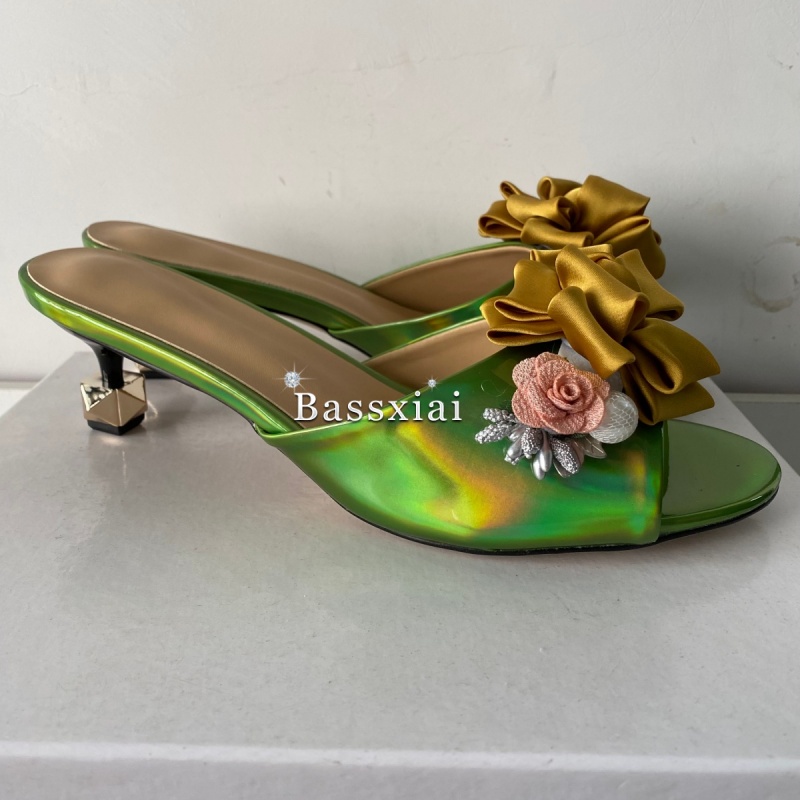 Crystal Decor Handmade Flower  - Women'S Shoes Kitten Heels recensie en prijs