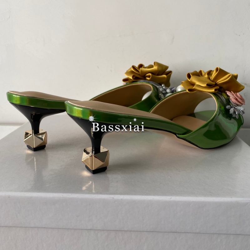 Crystal Decor Handmade Flower  - Women'S Shoes Kitten Heels recensie en prijs