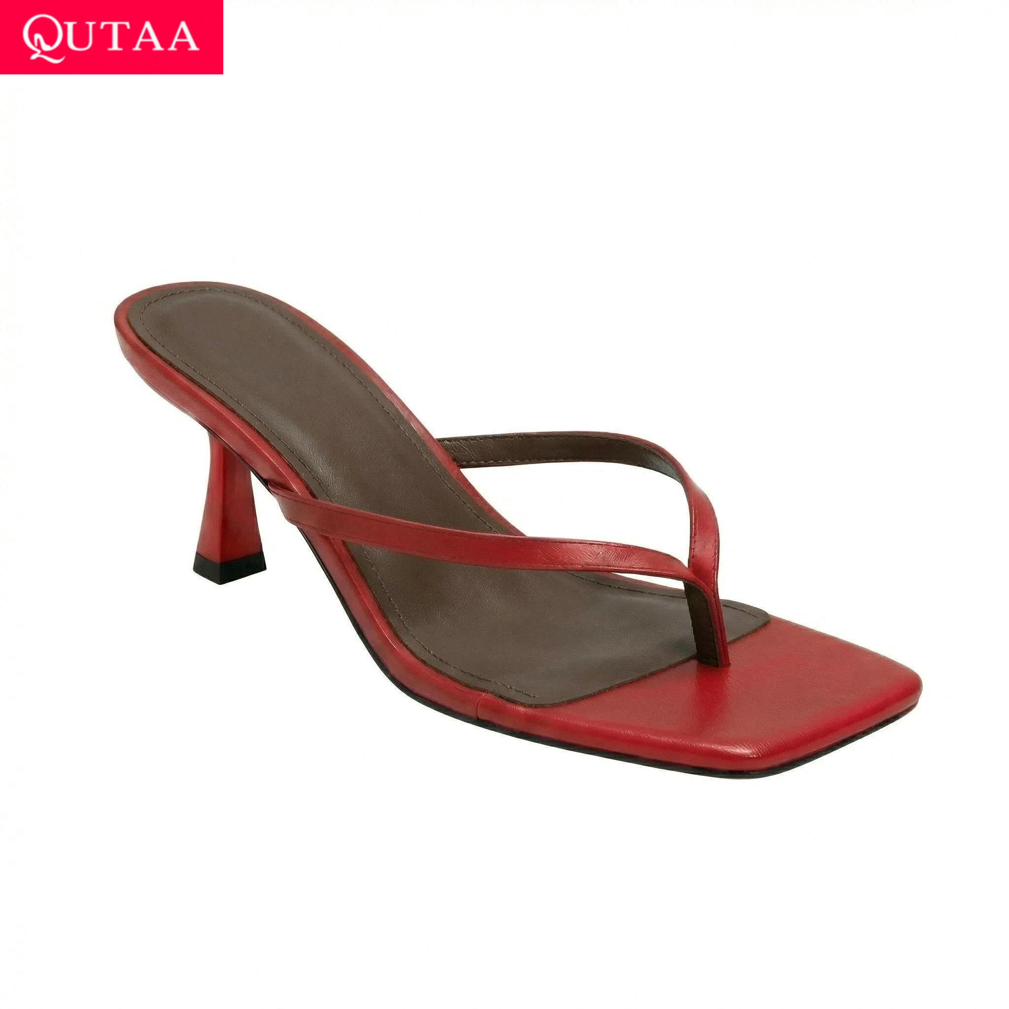 QUTAA News Fashion Flip-flops  - Women'S Shoes Kitten Heels recensie en prijs