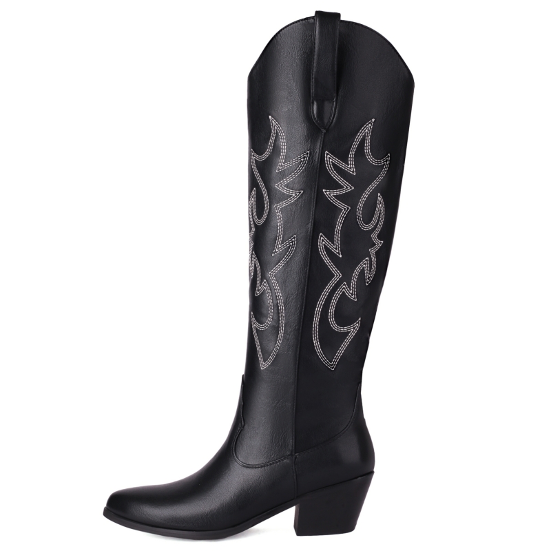 White Women's Knee High Boots  - Western Cowgirl Boot recensie en prijs