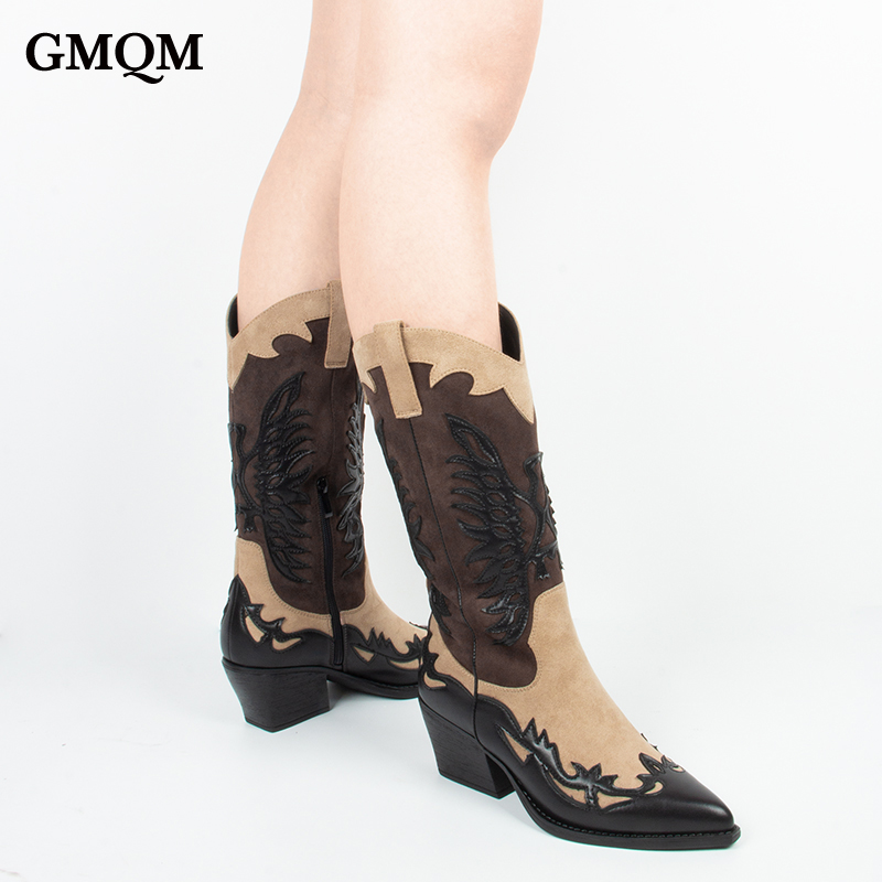 GMQM 2025 Women's Mid Calf Boo - Western Cowgirl Boot recensie en prijs