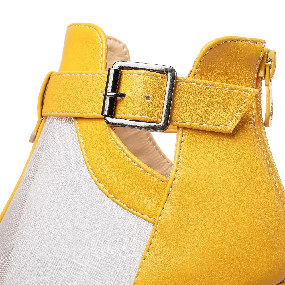 Yellow Mesh Platform Sandals W - Women'S Shoes Yellow recensie en prijs