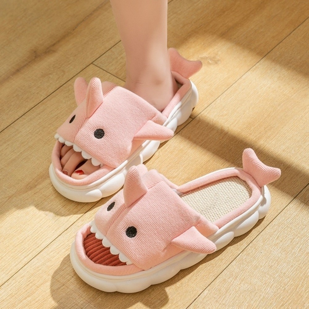 Kawaii Linen Shark Plush Slipp - Fluffy Fur Slipper recensie en prijs