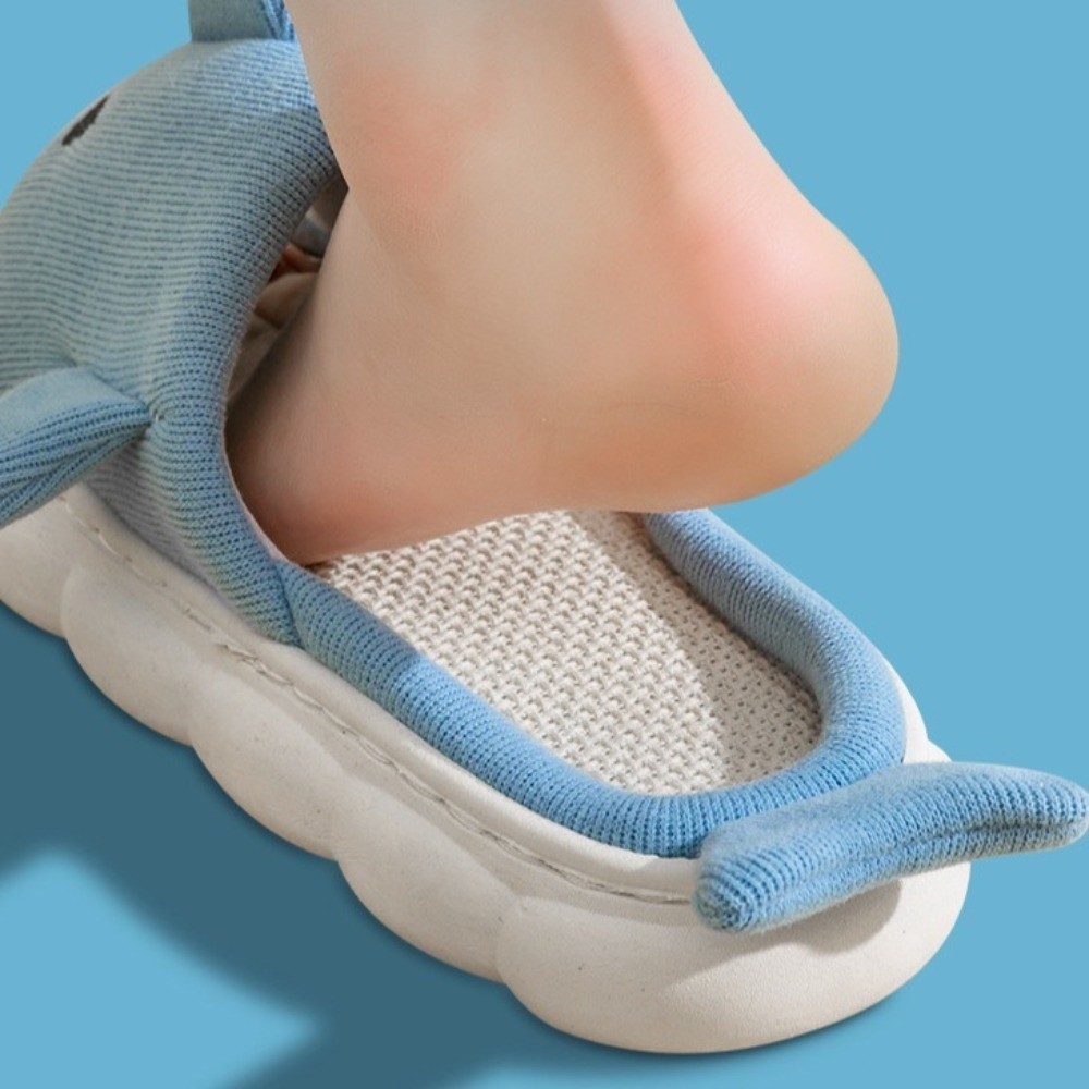 Kawaii Linen Shark Plush Slipp - Fluffy Fur Slipper recensie en prijs