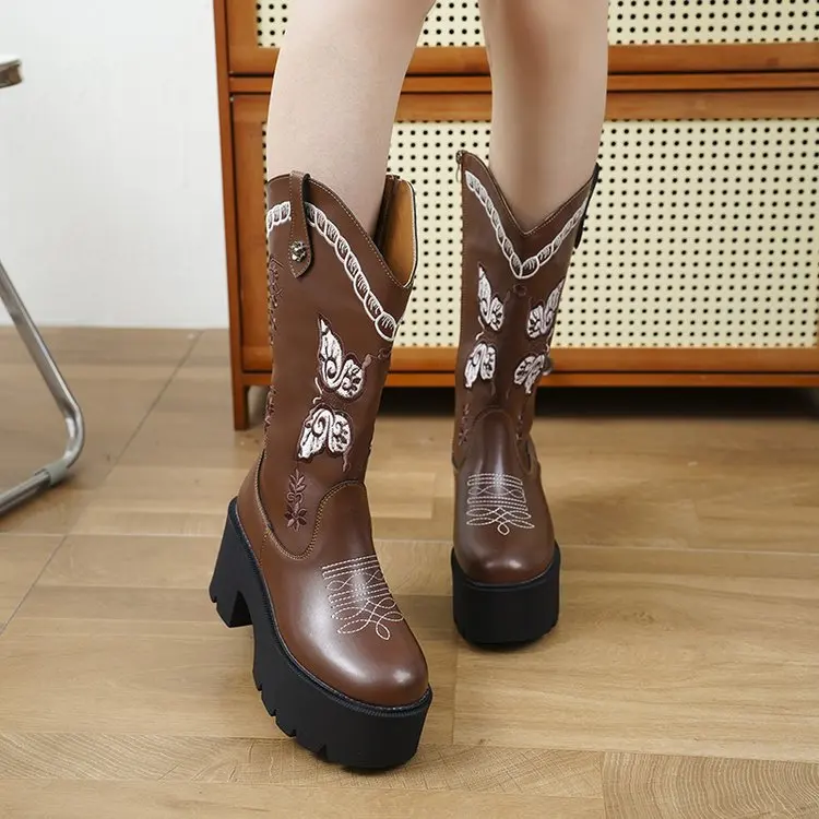 New Western Embroidered Cuff H - Western Cowgirl Boot recensie en prijs