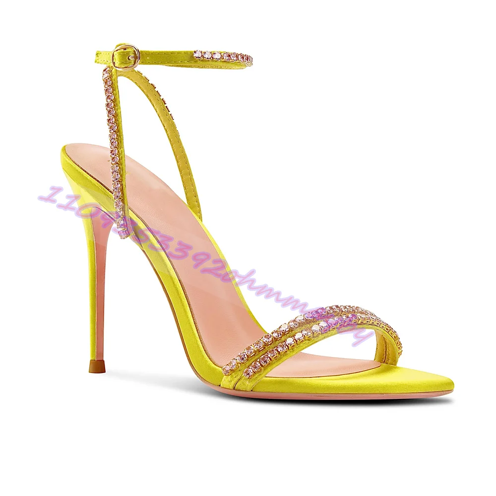 Rhinestone Yellow High Heels S - Women'S Shoes Yellow recensie en prijs
