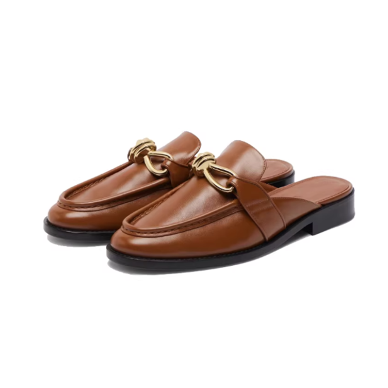 Metal Buckle Half Slippers For - Slip On Mule Flat recensie en prijs