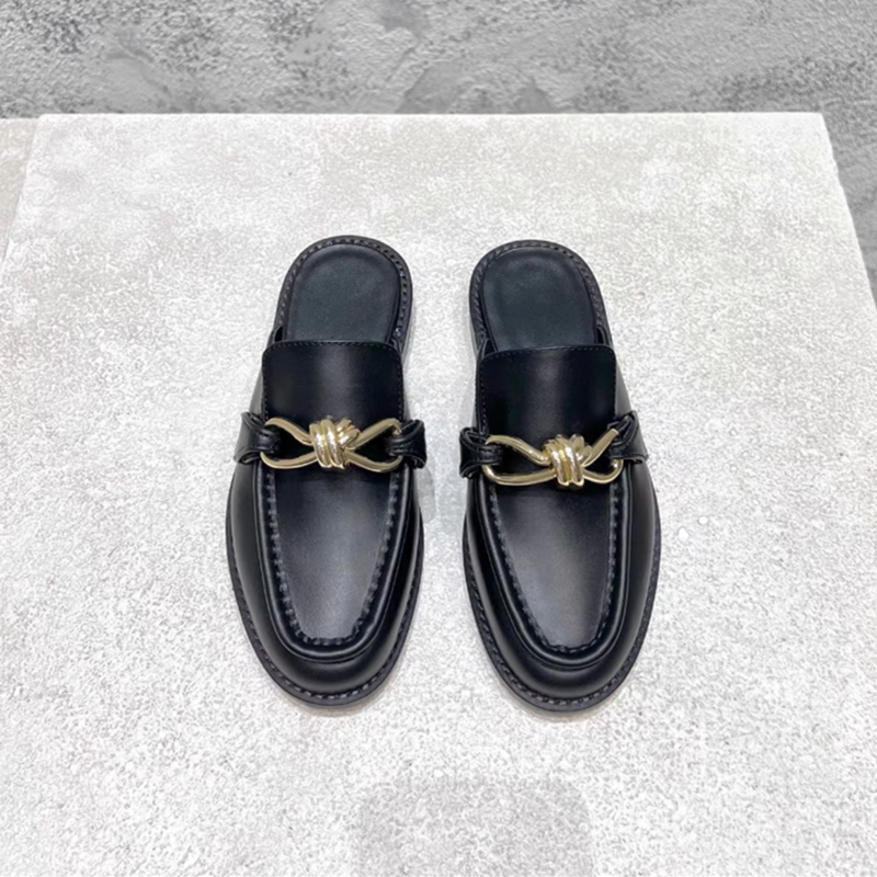 Metal Buckle Half Slippers For - Slip On Mule Flat recensie en prijs