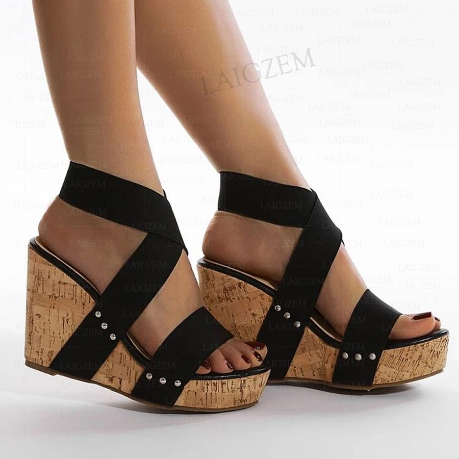 BERZIMER Women Sandals Platfor - Cork Wedge Sandal recensie en prijs