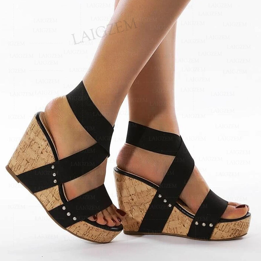 BERZIMER Women Sandals Platfor - Cork Wedge Sandal recensie en prijs