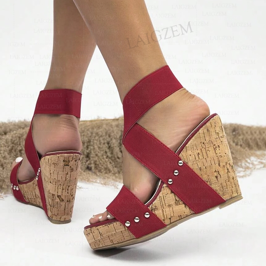 BERZIMER Women Sandals Platfor - Cork Wedge Sandal recensie en prijs