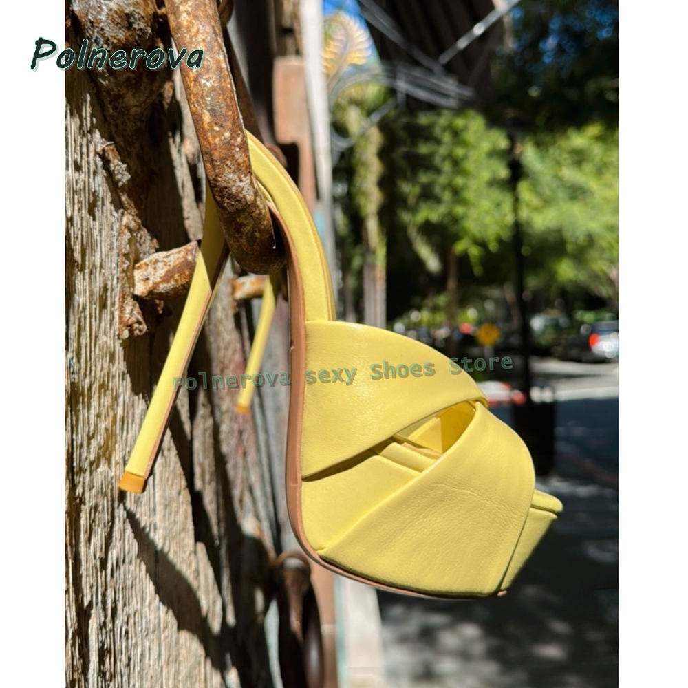 Women's Neon Yellow Peep Toe P - Women'S Shoes Yellow recensie en prijs