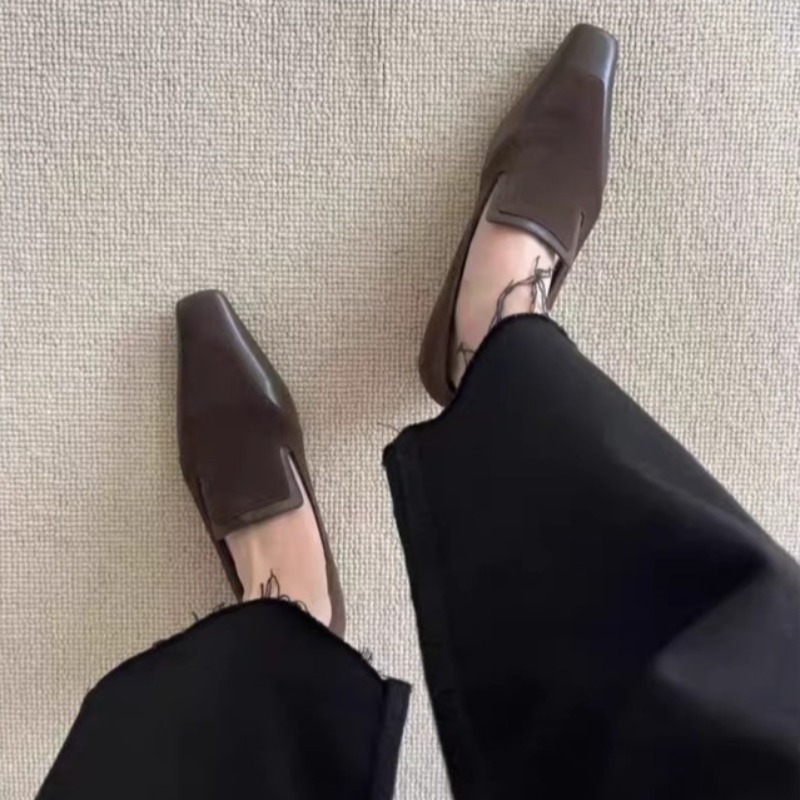 Retro Square Toe Deep Mouth Sl - Women Shoes Heels recensie en prijs