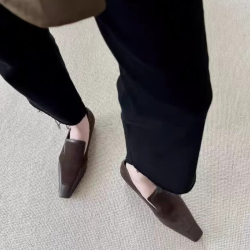 Retro Square Toe Deep Mouth Sl - Women Shoes Heels recensie en prijs