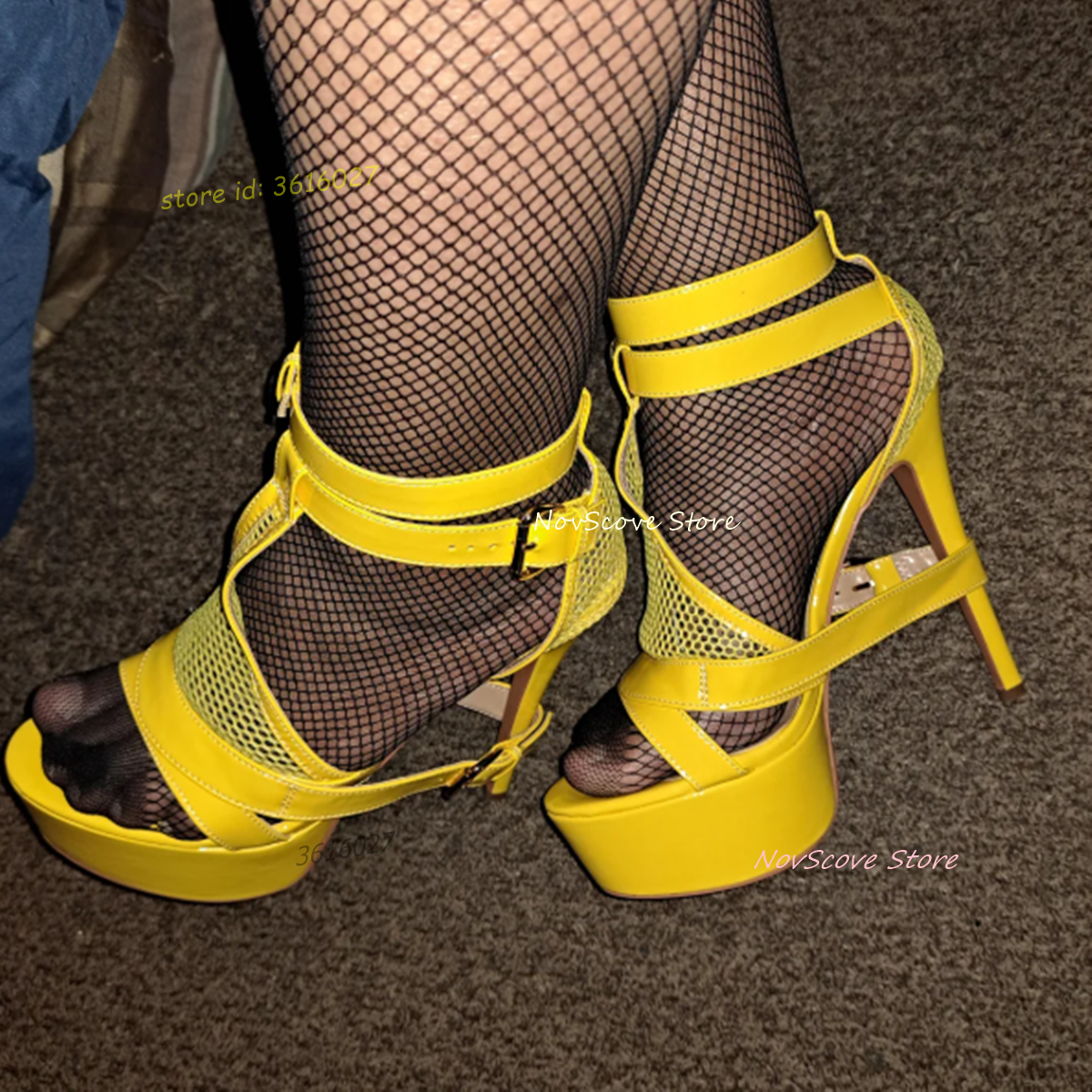 Yellow Open Toe Strappy Sandal - Women'S Shoes Yellow recensie en prijs