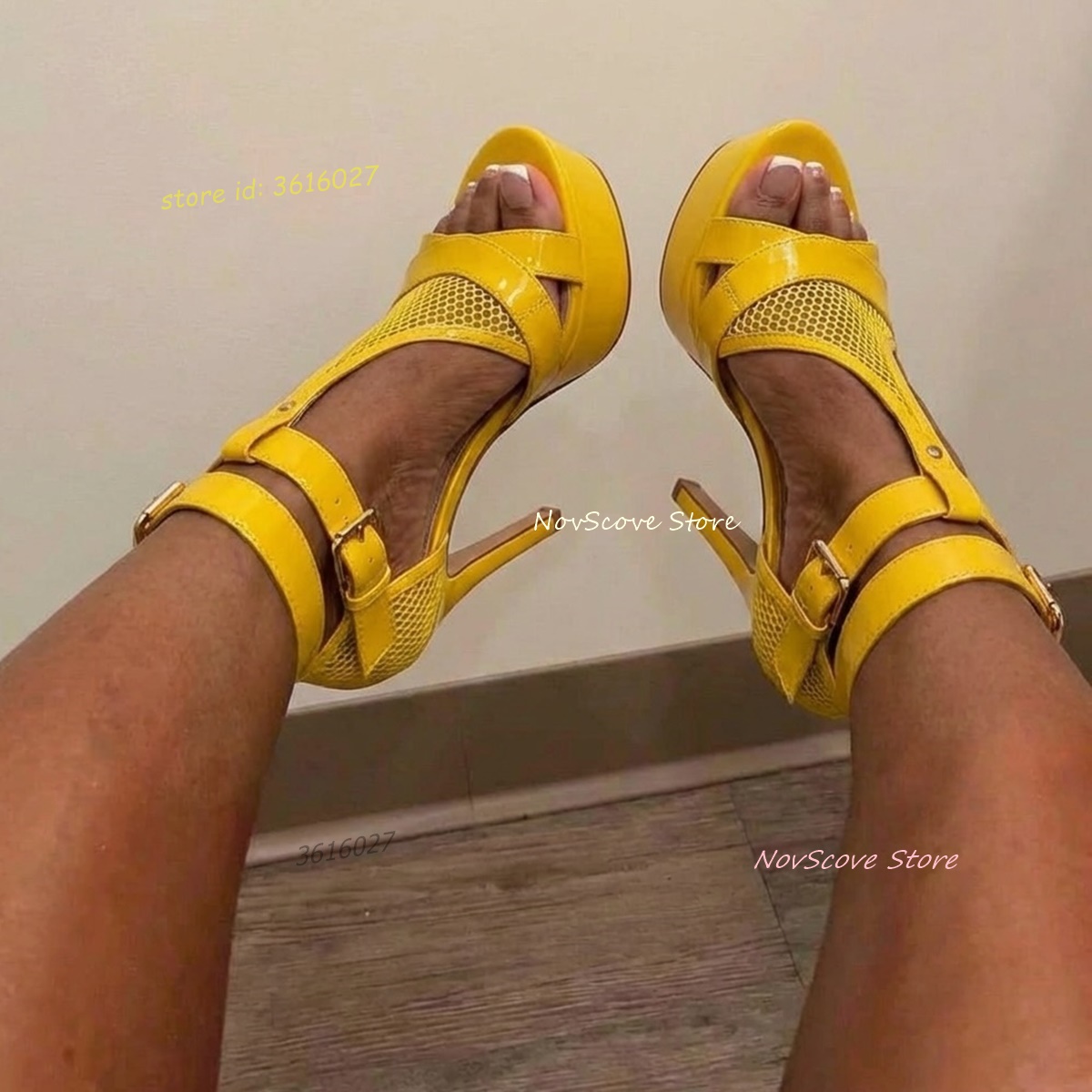Yellow Open Toe Strappy Sandal - Women'S Shoes Yellow recensie en prijs