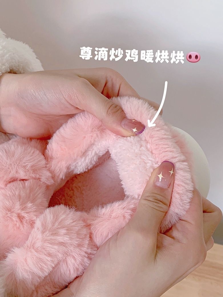 Feerldi Pink fluffy pig slippe - Fluffy Fur Slipper recensie en prijs