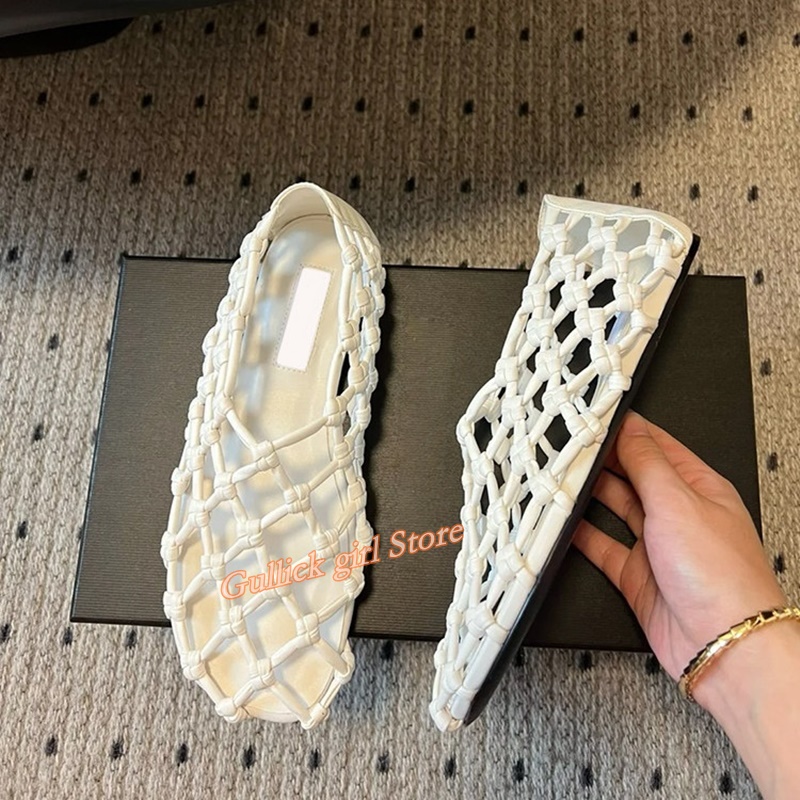 French Woven Mesh Hollow flat  - Women Shoes Formal recensie en prijs