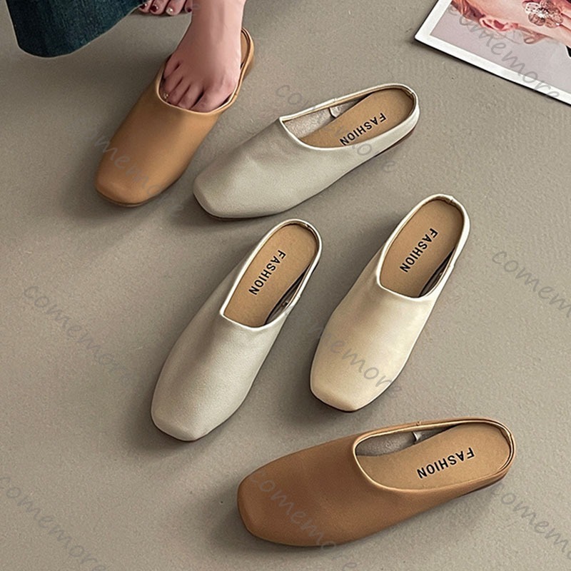 Comemore Retro Square Head Bao - Slip On Mule Flat recensie en prijs