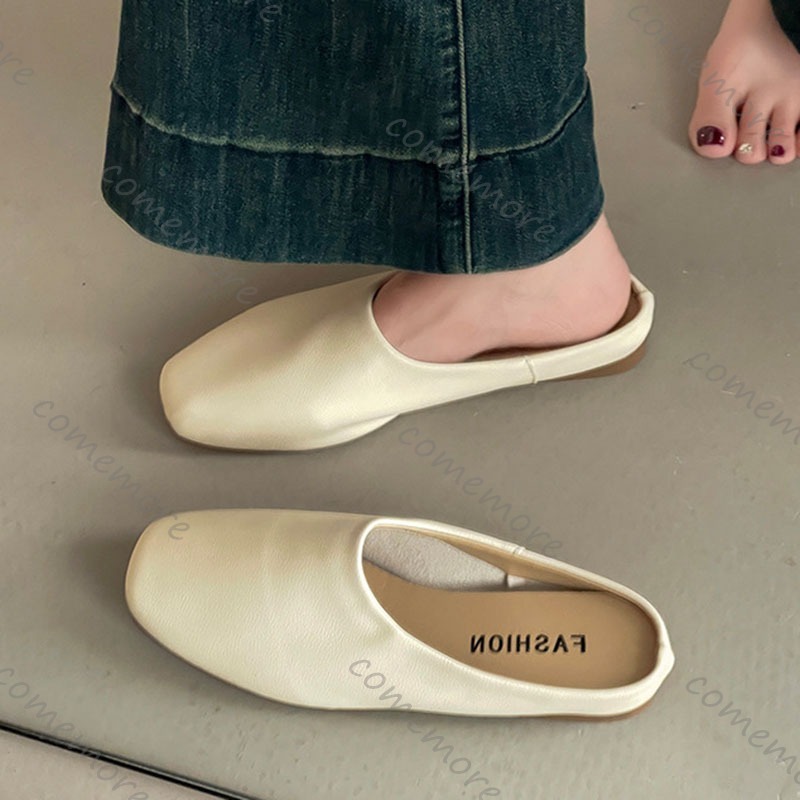 Comemore Retro Square Head Bao - Slip On Mule Flat recensie en prijs