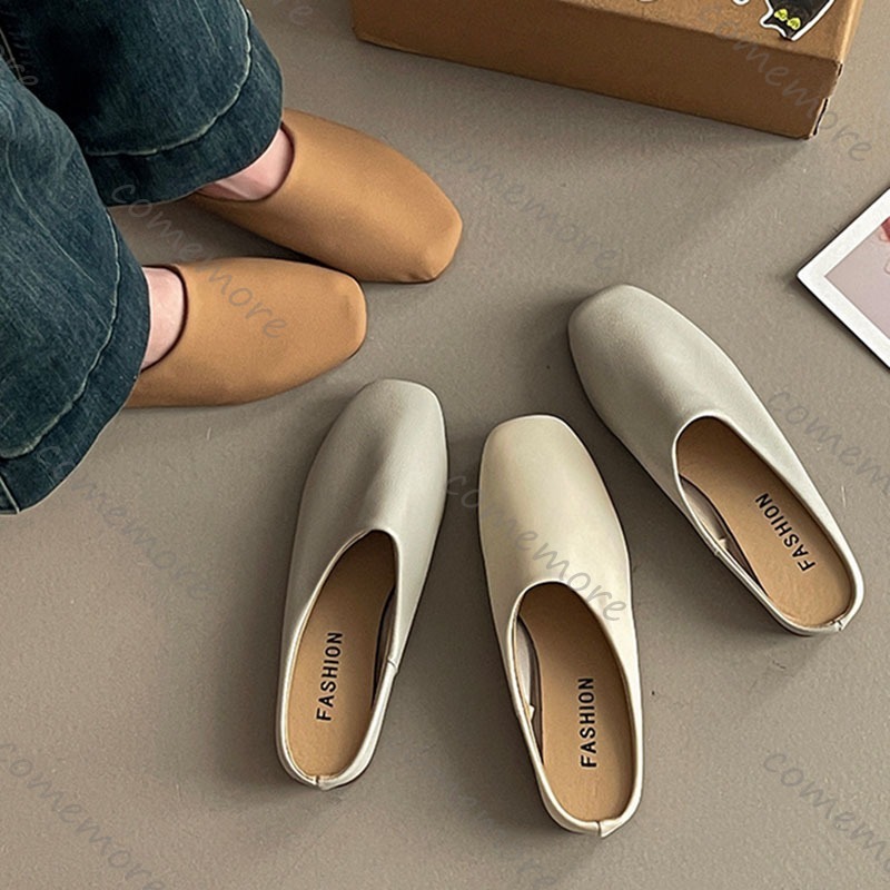 Comemore Retro Square Head Bao - Slip On Mule Flat recensie en prijs