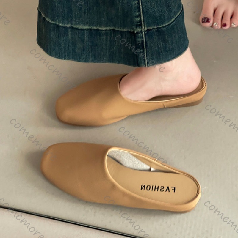 Comemore Retro Square Head Bao - Slip On Mule Flat recensie en prijs