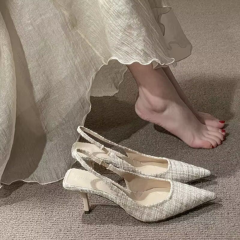 Spring Summer Women Tweed Slin - Women'S Shoes Kitten Heels recensie en prijs