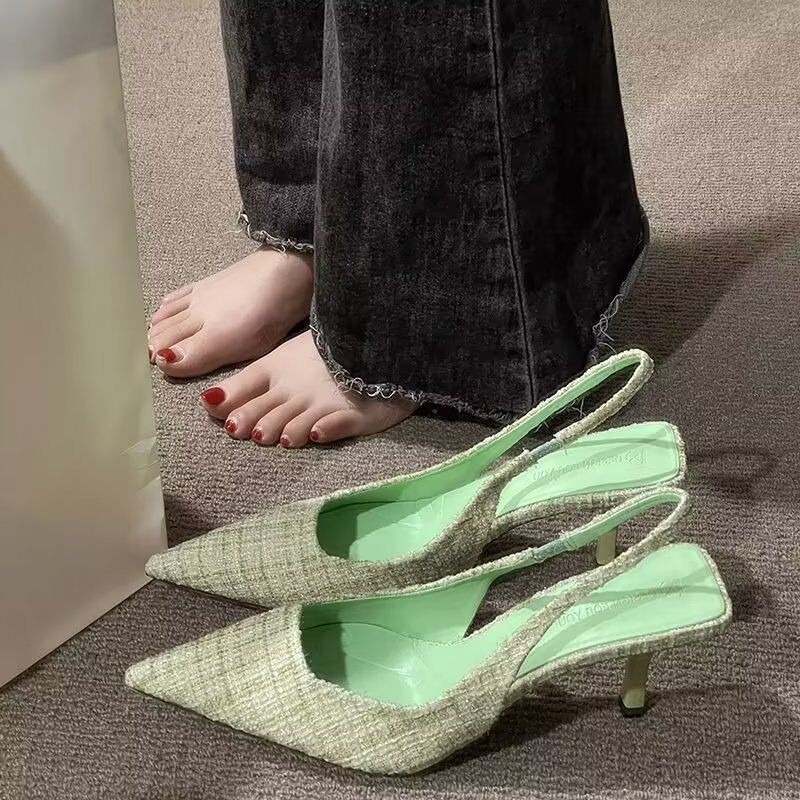Spring Summer Women Tweed Slin - Women'S Shoes Kitten Heels recensie en prijs