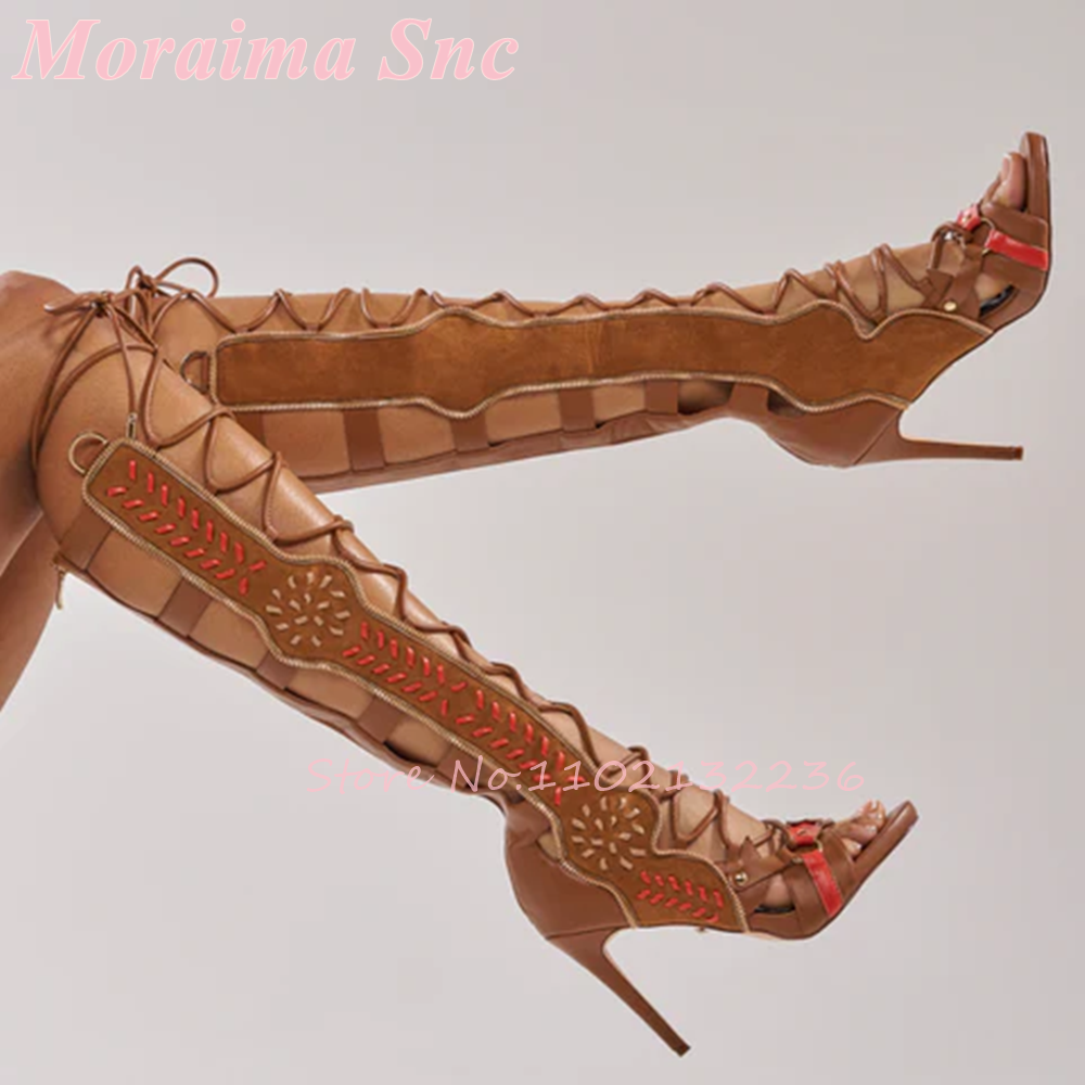 Bohemian Lace-Up Cutout Gladia - Western Cowgirl Boot recensie en prijs