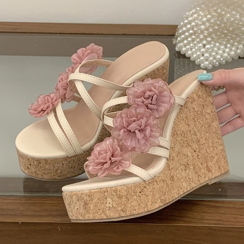 Aneikeh Women Platform Wedge S - Cork Wedge Sandal recensie en prijs
