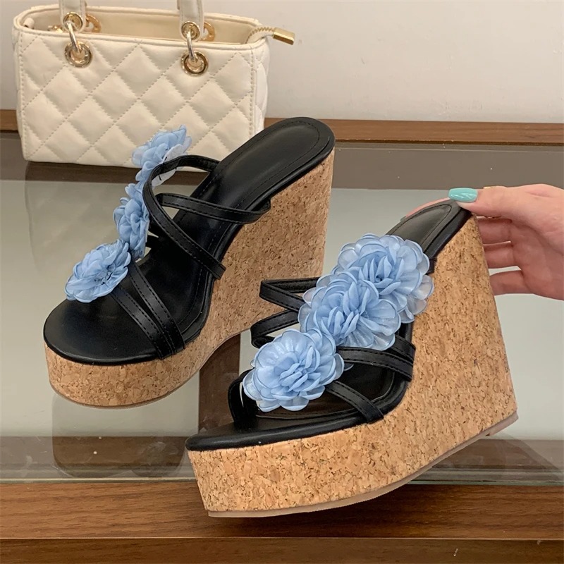 Aneikeh Women Platform Wedge S - Cork Wedge Sandal recensie en prijs