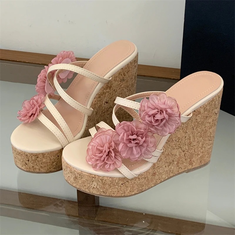Aneikeh Women Platform Wedge S - Cork Wedge Sandal recensie en prijs
