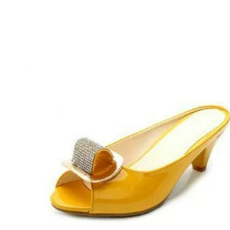 Lady Summer Mules Shoes Peep T - Women'S Shoes Yellow recensie en prijs