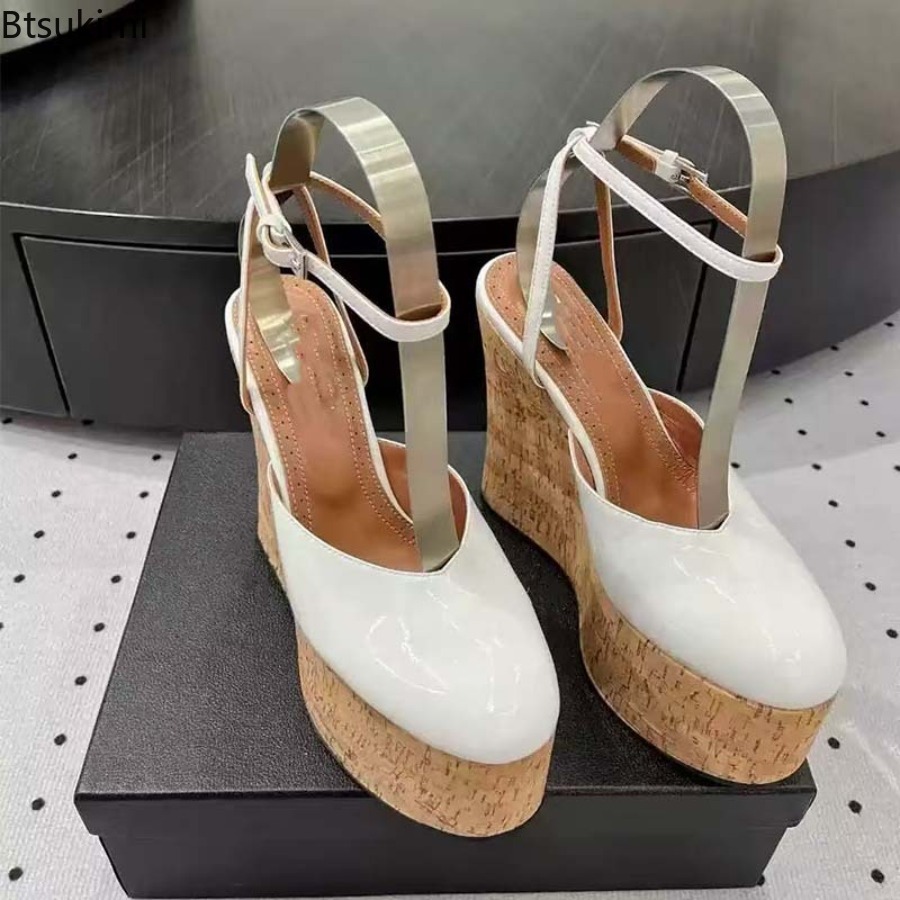 Women's Patent Leather Wedge S - Cork Wedge Sandal recensie en prijs