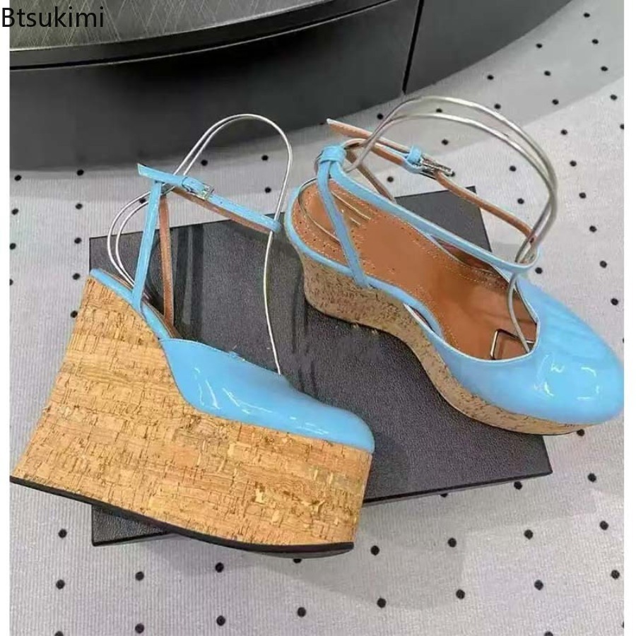Women's Patent Leather Wedge S - Cork Wedge Sandal recensie en prijs