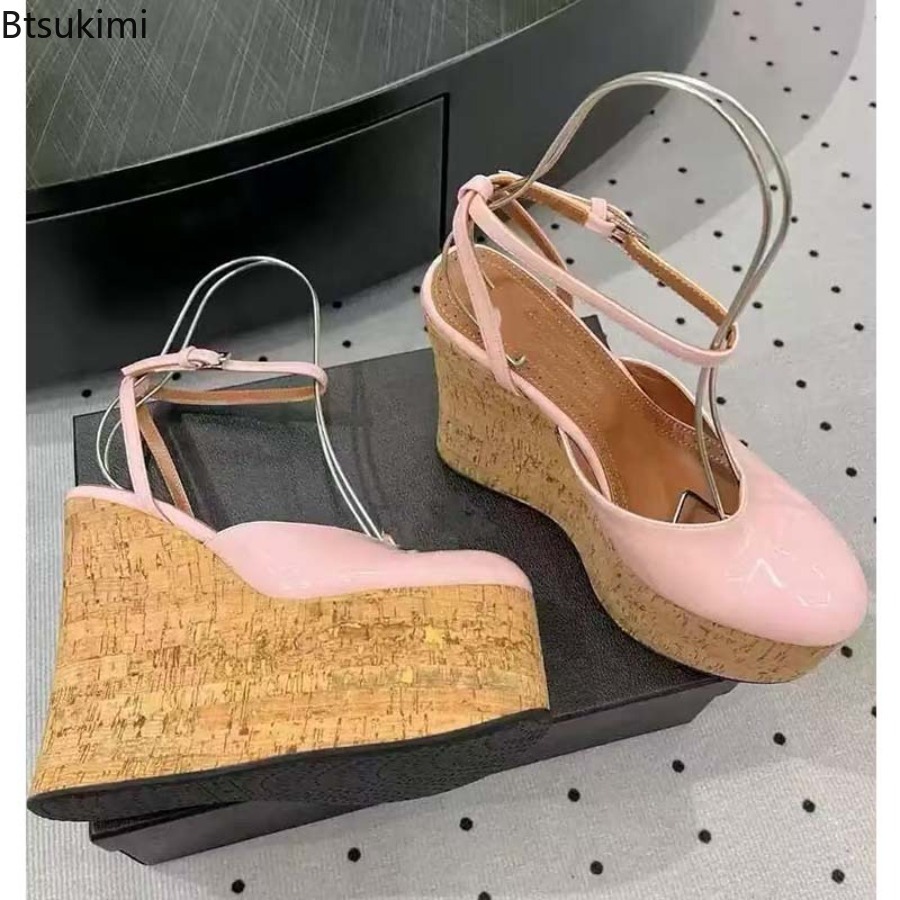 Women's Patent Leather Wedge S - Cork Wedge Sandal recensie en prijs