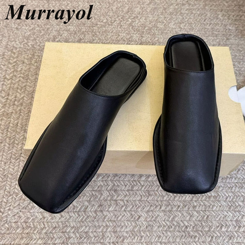 Slippers Closed Toe Genuine Le - Slip On Mule Flat recensie en prijs