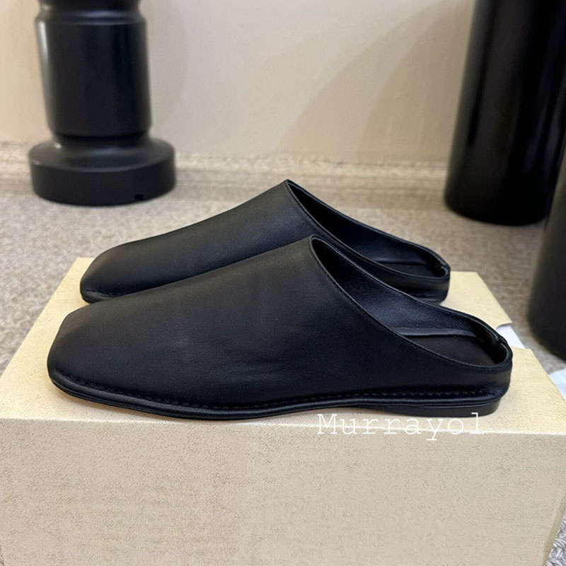 Slippers Closed Toe Genuine Le - Slip On Mule Flat recensie en prijs
