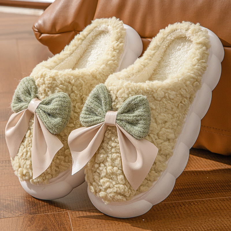 Sweet Bowknot Furry Indoor Sli - Fluffy Fur Slipper recensie en prijs